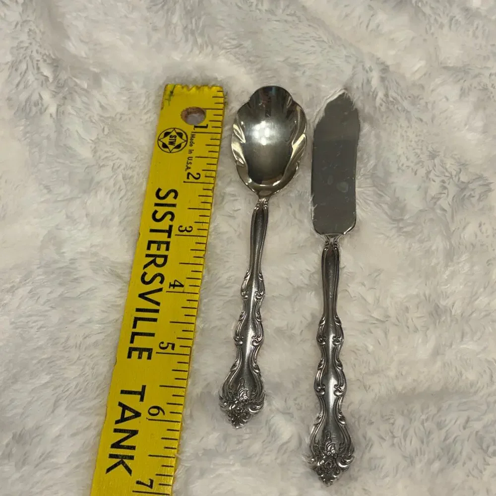 Vintage International Silverplate Interlude Sugar Shell Spoon & Butter Knife